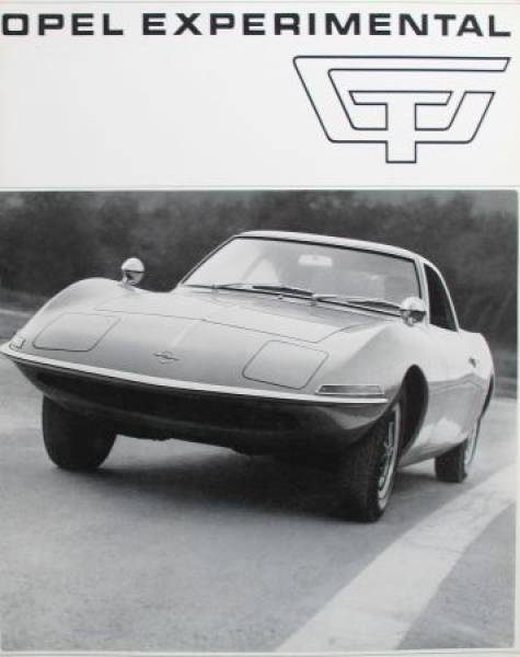 Opel GT Experimental Modelprogram 1967 Carbrochure (8972)